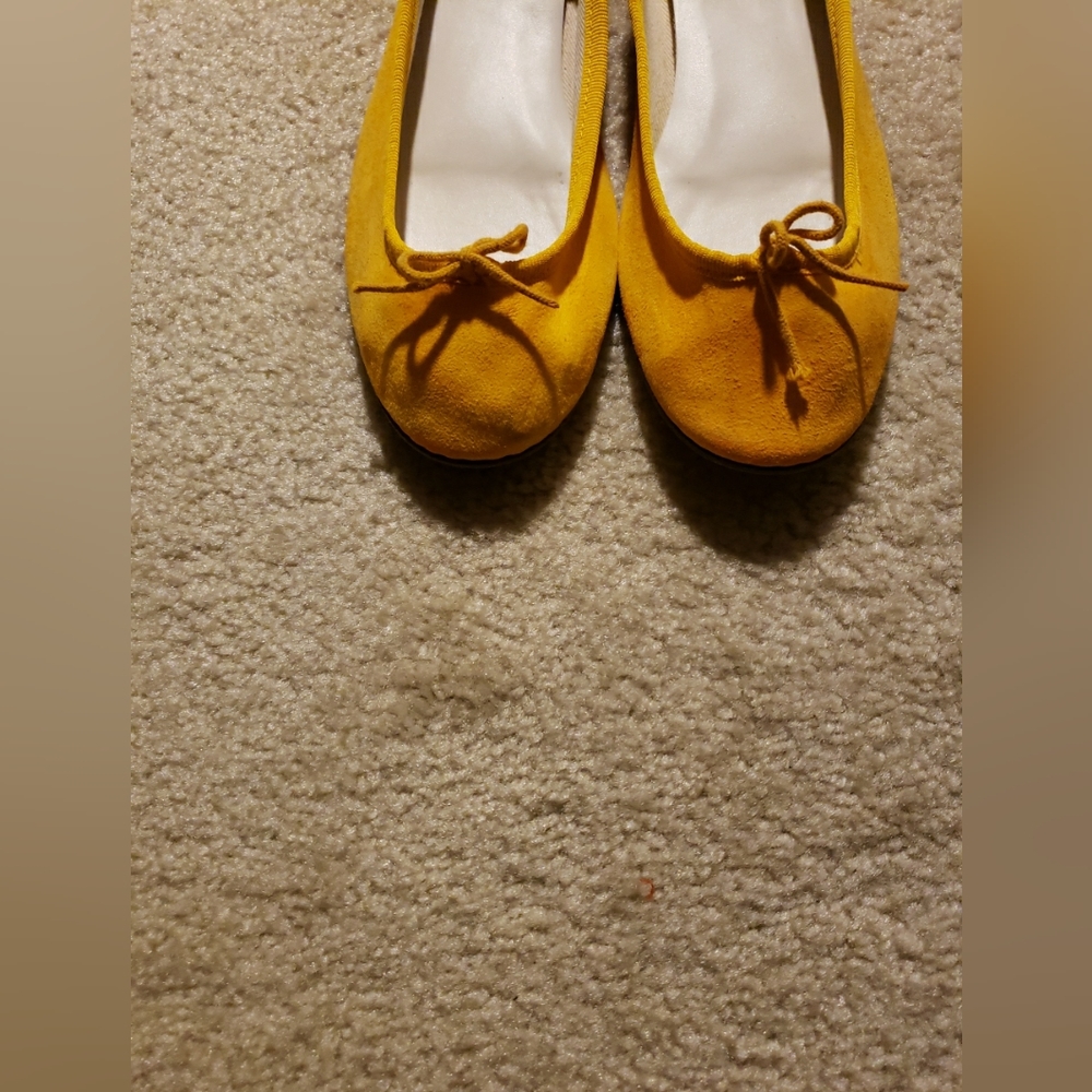 Repetto yellow suede ballet flats 40 9 to 9.5
